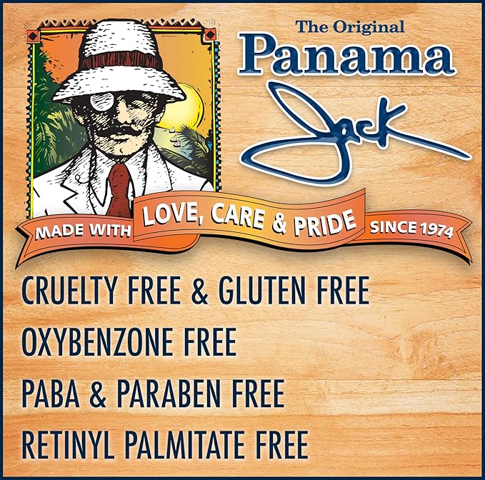 Panama Jack Sunscreen Lip Balm - SPF 45, Broad Spectrum UVA-UVB Sunscreen Protection, Prevents & Soothes Dry, Chapped Lips, Vanilla, 3-pack