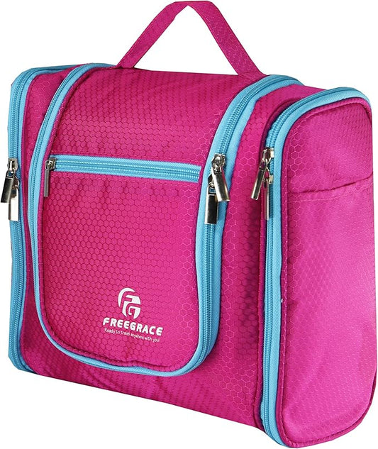 Hanging Toiletry Bag Extra Large Capacity | Premium Travel Organizer Bags For Men And Women | Durable Waterproof Nylon Bathroom, Shower, Makeup Bag For Toiletries, Cosmetics, Brushes