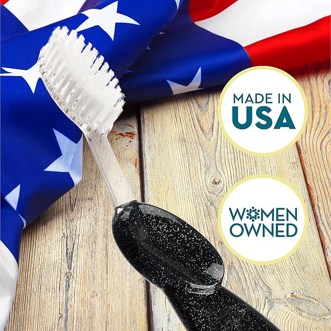 RADIUS Big Brush with Replaceable Head BPA Free & ADA Accepted Toothbrush Designed to Improve Gum Health & Reduce Gum Issues - Right Hand - Marble - Pack of 1