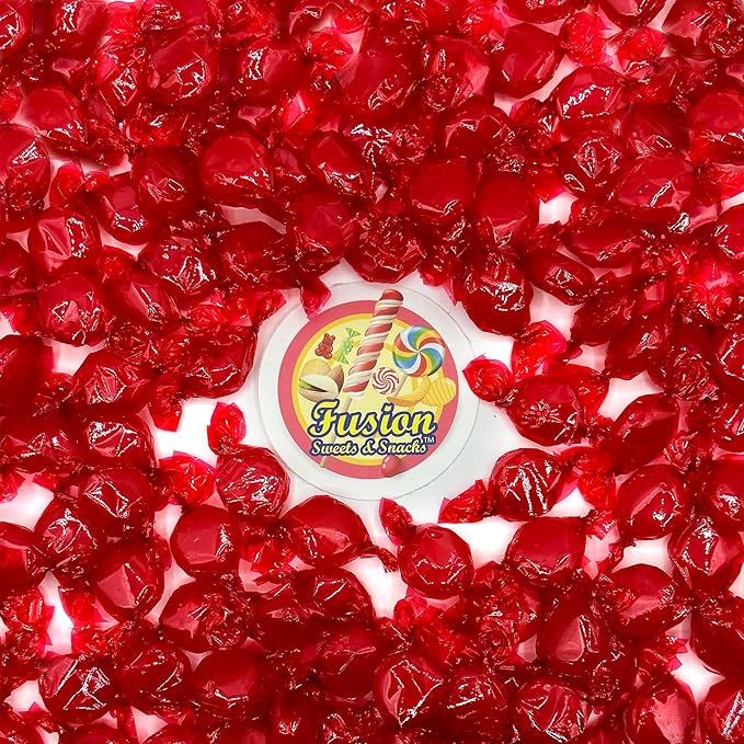Cinnamon Discs Hard Candy - Bulk 2 Pounds Individually Wrapped Red Cinnamon Candy Disks (Approx 150 Pieces) - Holiday Bulk Fiery Candy (Pack of 2)