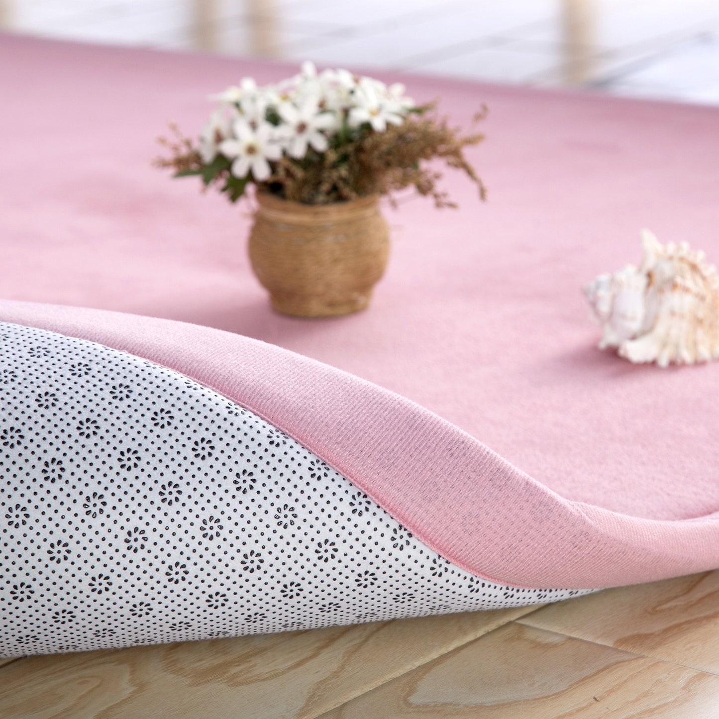 Children Play Mat, V-mix Handmade Weaving Plush Foam Play Crawling Rugs for Baby, Toddler, and Children Play Blanket, Yoga Mat, Exercise Mat-Cushy- Soft & Thick Hypoallergenic, Non-Toxic, Reversible