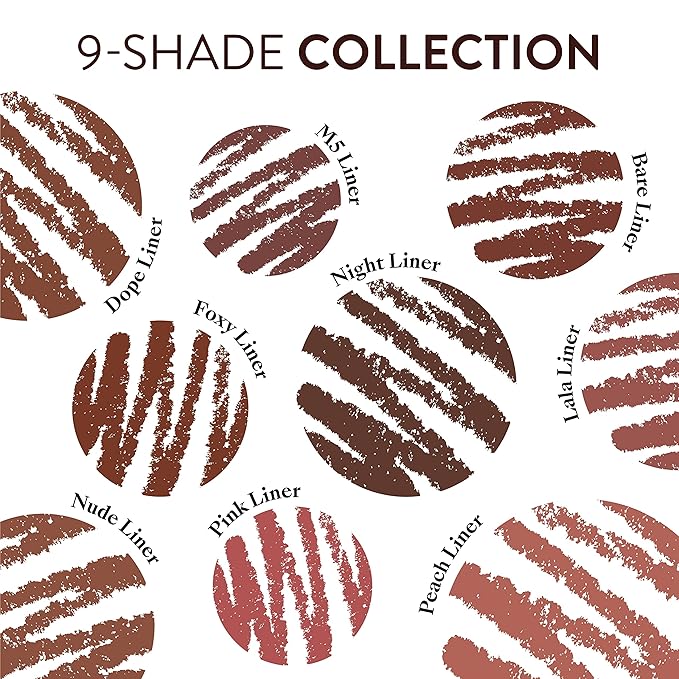 Mented Cosmetics Lip Liner for Women, Dark Brown Lipliner Lip Pencil, Waterproof Lipliner, Vegan + Cruelty Free Makeup, Foxy