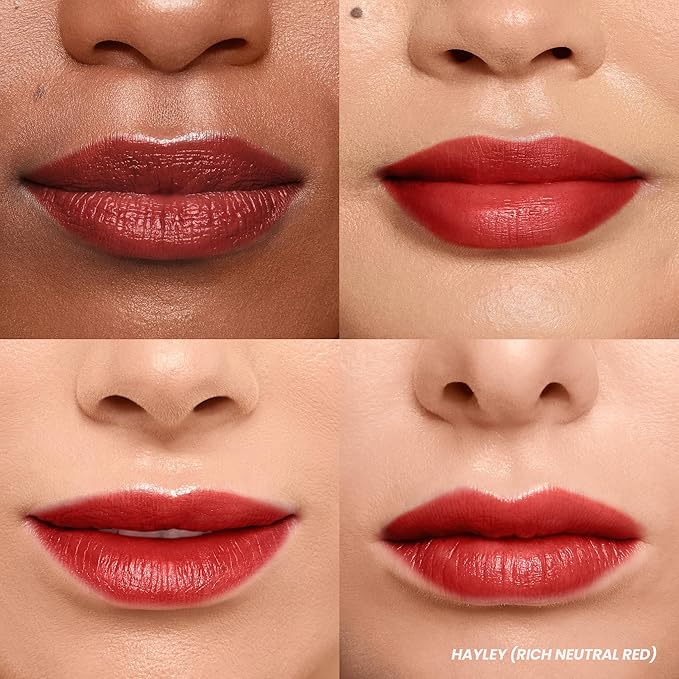 Wonderskin Wonder Blading Lip Stain Peel Off Masque, 2 Pack - Long Lasting, Waterproof and Transfer Proof Matte Red Lip Tint Stain (Hayley Masque)