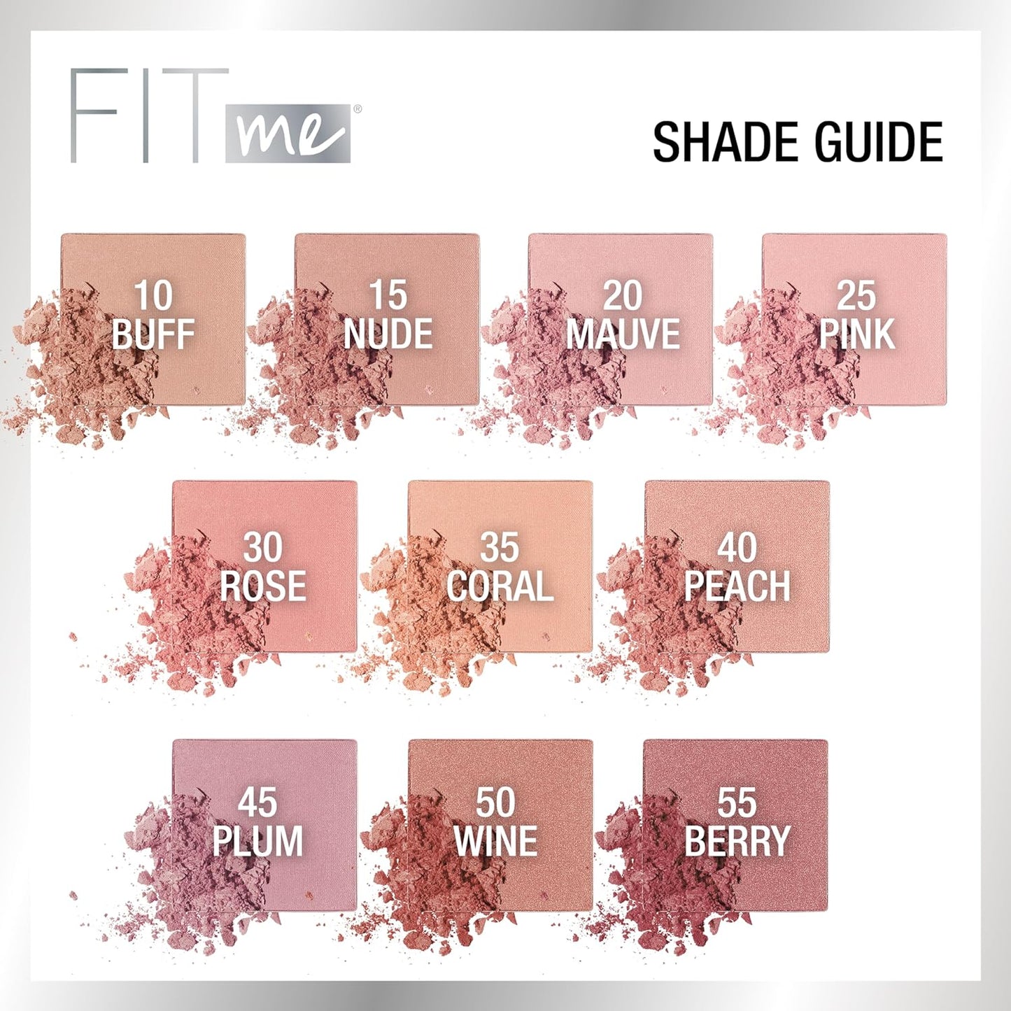 Maybelline Fit Me Blush, Lightweight, Smooth, Blendable, Long-lasting All-Day Face Enhancing Makeup Color, Nude, 1 Count