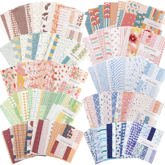 500 Sheets Vintage DIY Scrapbook Paper Supplies Aesthetic Paper Supplies Decorative Paper Material for DIY Scrapbooks Journal Photo Album Crafts (Classic Style,3.35 x 2.17 Inches)