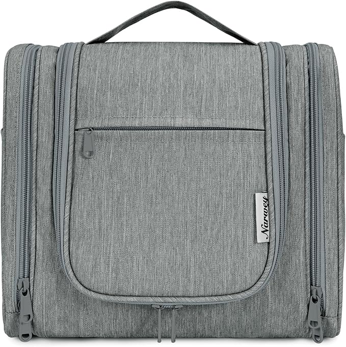 Narwey Hanging Toiletry Bag for Women Travel Makeup Bag Organizer Toiletries Bag for Cosmetics Essentials Accessories